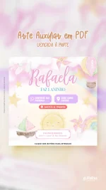 Convite Animado Aniversário 365 Dias de Sorrisos - Menina