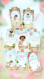 Convite Animado Aniversário Nosso Jardim Encantado Morena