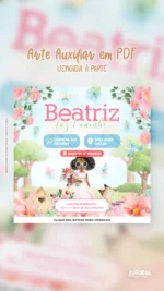 Convite Animado Aniversário Nosso Jardim Encantado Morena