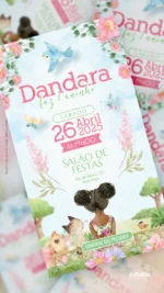 Convite Digital Aniversário Nosso Jardim Encantado - Moreno - Imagem 3