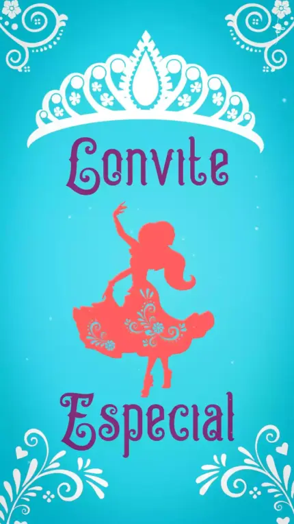 Convite Animado Aniversário Elena de Avalor