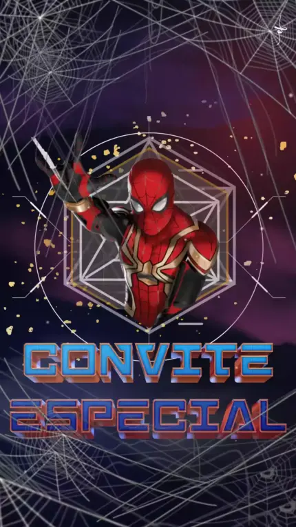 Convite Animado Aniversário Homem Aranha Sem Volta Pra Casa