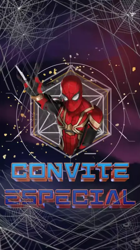 Convite Animado Aniversário Homem Aranha Sem Volta Pra Casa