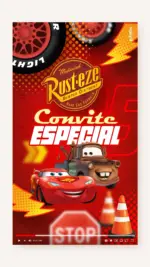Convite Animado Aniversário Carros Relâmpago McQueen