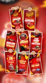 Convite Animado Aniversário Carros Relâmpago McQueen