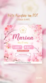 Convite Animado Aniversário Jardim das Cerejeiras