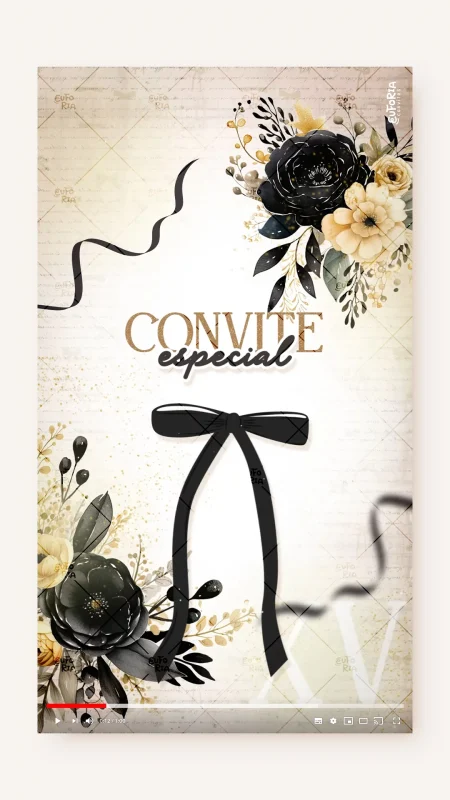 Convite Animado Aniversário Laços e Abraços