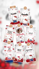 Convite Animado Aniversário Festa do Laço da Hello Kitty