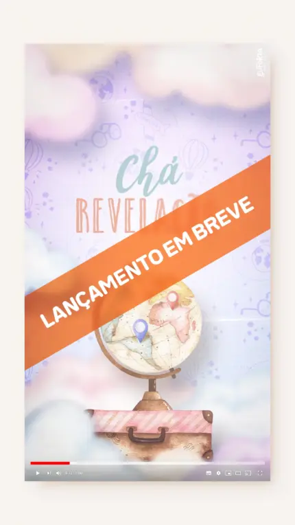 Convite Animado Chá Revelação Volta ao Mundo (EM BREVE)