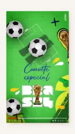 Convite Animado Aniversário Futebol Copa do Mundo 2026