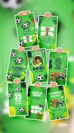 Convite Animado Aniversário Futebol Copa do Mundo 2026