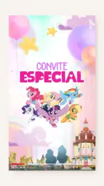 Convite Animado Aniversário Aventura My Little Poney
