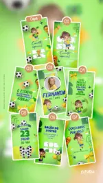 Convite Animado Aniversário Copa da Pequena Torcedora