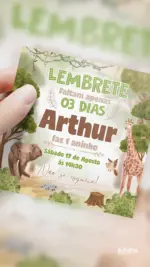 Lembrete Aniversário Savana da Onça Pintada