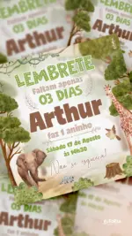 Lembrete Aniversário Savana da Onça Pintada