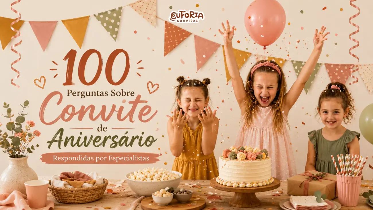 100 Perguntas Sobre Convite de Aniversário Respondidas por Especialistas