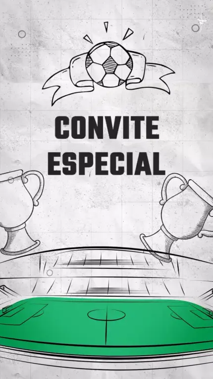 Convite Animado Aniversário Futebol Show de Bola