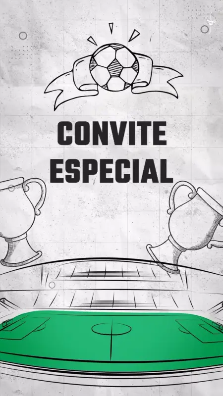 Convite Animado Aniversário Futebol Show de Bola